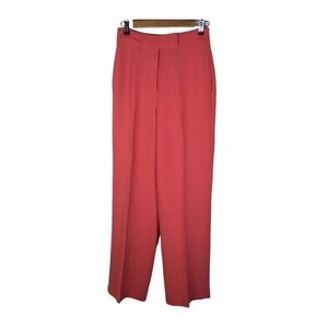 Ted Baker Sayakat Tailored Wide Leg Trouser in Coral Ted Baker Size 1.